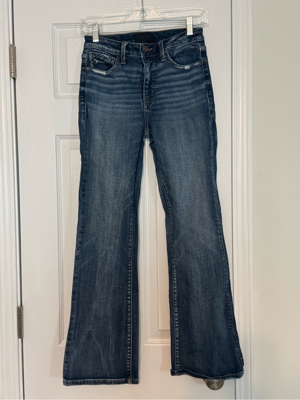 Buckle Dark Blue Flare Jeans Fit No 93